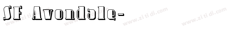 SF Avondale字体转换